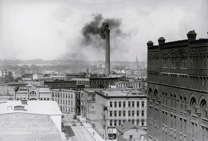 Blodgett Building & Raniville Smokestack