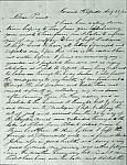 Ebenezer M. Ball Letter