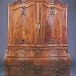 Dutch Rococo Carved Linen Press