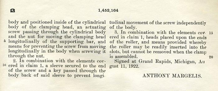 Furniture Clamp Patent, Page 4