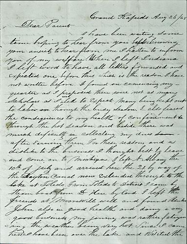 Ebenezer M. Ball Letter