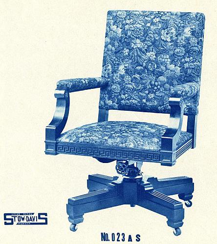 Stow Davis Floral Office Chair